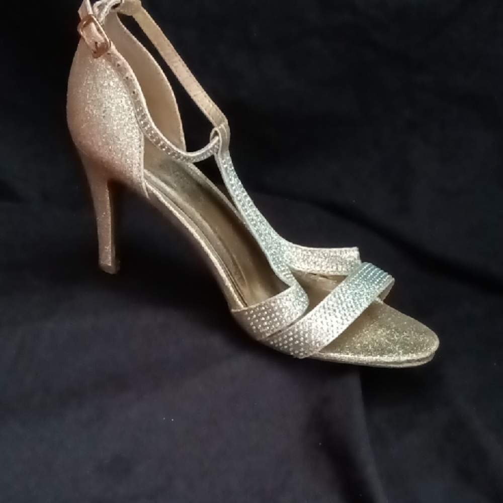 Shimmering Gold and Silver Women's Heels